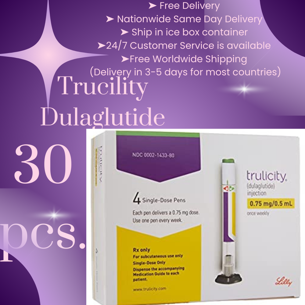 Trucility Dulaglutide Package of 30 Slimming Pens Available in 0.75 mg, 1.5 mg, 3 mg, 4.5 mg