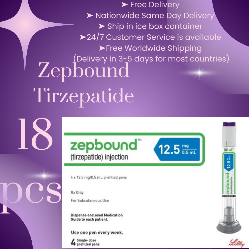 Zepbound Tirzepatide 12.5 mg 18 Pens, Choice of 2.5 mg, 5 mg, 7.5 mg, 10 mg, 12.5 mg, 15 mg, Ship from Philippines