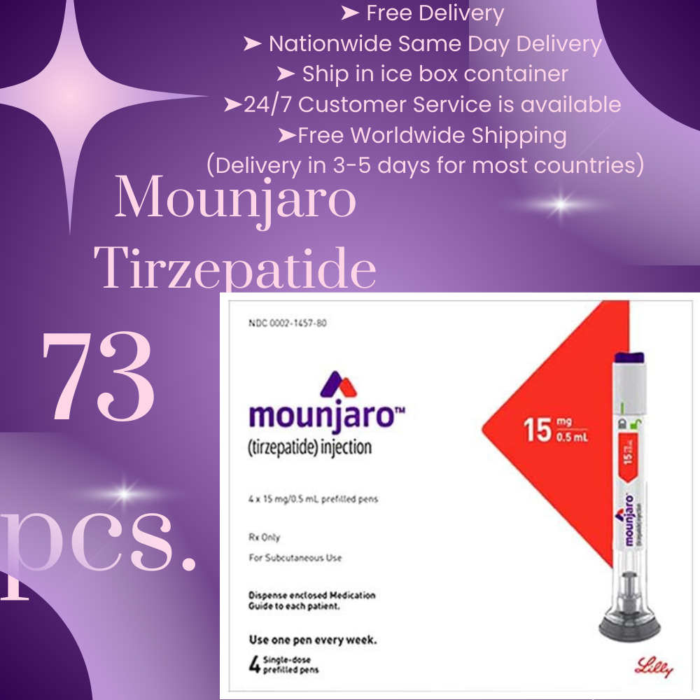 Mounjaro Tirzepatide 2mg, 18 to 73 Pens, Choice of 2.5 mg, 5 mg, 7.5 mg, 10 mg, 12.5 mg, 15 mg Ship from Philippines