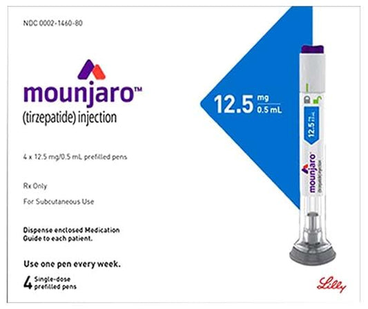 Mounjaro Tirzepatide 18 to 72 Pens, Choice of 2.5 mg, 5 mg, 7.5 mg, 10 mg, 12.5 mg, 15 mg