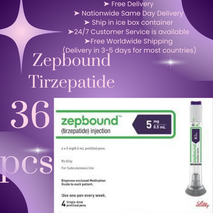 Zepbound Tirzepatide 10 mg 72 Pens, Choice of 2.5 mg, 5 mg, 7.5 mg, 10 mg, 12.5 mg, 15 mg, Ship from Philippines