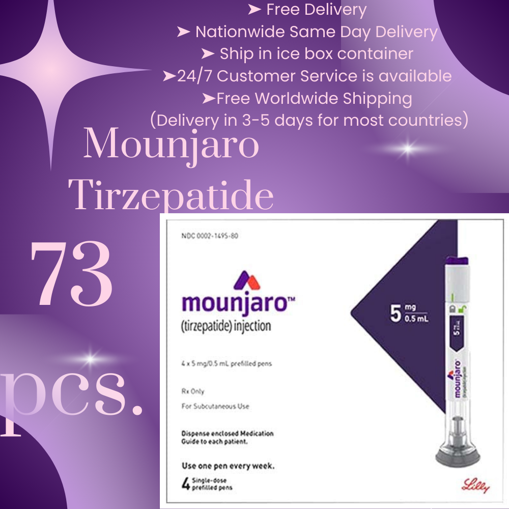 Mounjaro Tirzepatide 2mg, 18 to 73 Pens, Choice of 2.5 mg, 5 mg, 7.5 mg, 10 mg, 12.5 mg, 15 mg Ship from Philippines