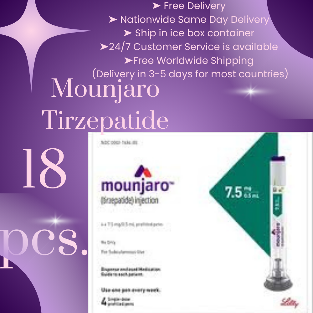 Mounjaro Tirzepatide 2mg, 18 to 73 Pens, Choice of 2.5 mg, 5 mg, 7.5 mg, 10 mg, 12.5 mg, 15 mg Ship from Philippines