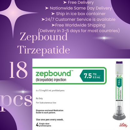 Zepbound Tirzepatide 10 mg 72 Pens, Choice of 2.5 mg, 5 mg, 7.5 mg, 10 mg, 12.5 mg, 15 mg, Ship from Philippines