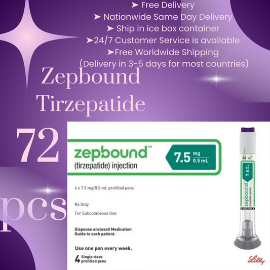 Zepbound Tirzepatide 7.5 mg 72 Pens, Choice of 2.5 mg, 5 mg, 7.5 mg, 10 mg, 12.5 mg, 15 mg, Ship from Philippines