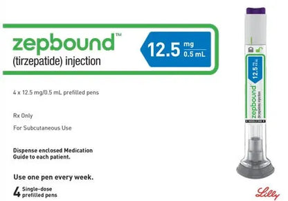 Zepbound Tirzepatide 18 to 72 Pens, Choice of 2.5 mg, 5 mg, 7.5 mg, 10 mg, 12.5 mg, 15 mg