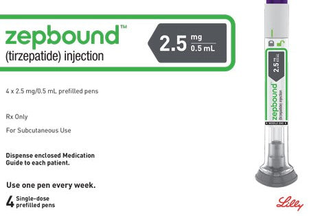 Zepbound Tirzepatide 18 to 72 Pens, Choice of 2.5 mg, 5 mg, 7.5 mg, 10 mg, 12.5 mg, 15 mg, Ship from Manila Philippines